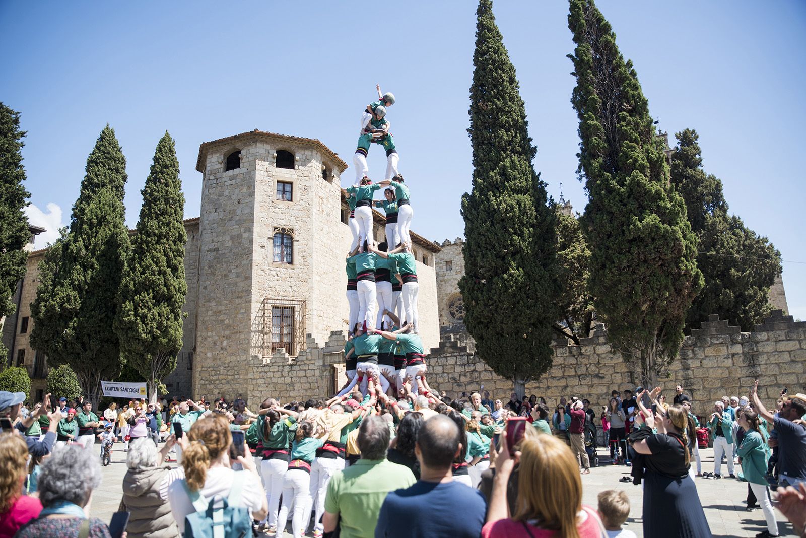 Diada de Sant Ponç dels Castellers de Sant Cugat. FOTO: Bernat Millet.