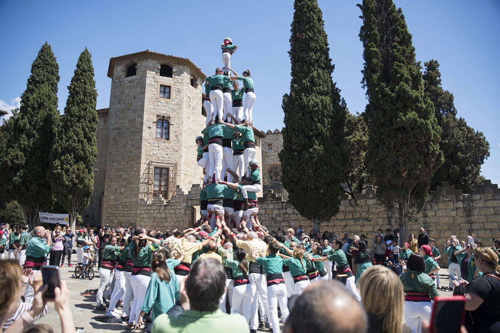 Diada de Sant Ponç dels Castellers de Sant Cugat. FOTO: Bernat Millet.
