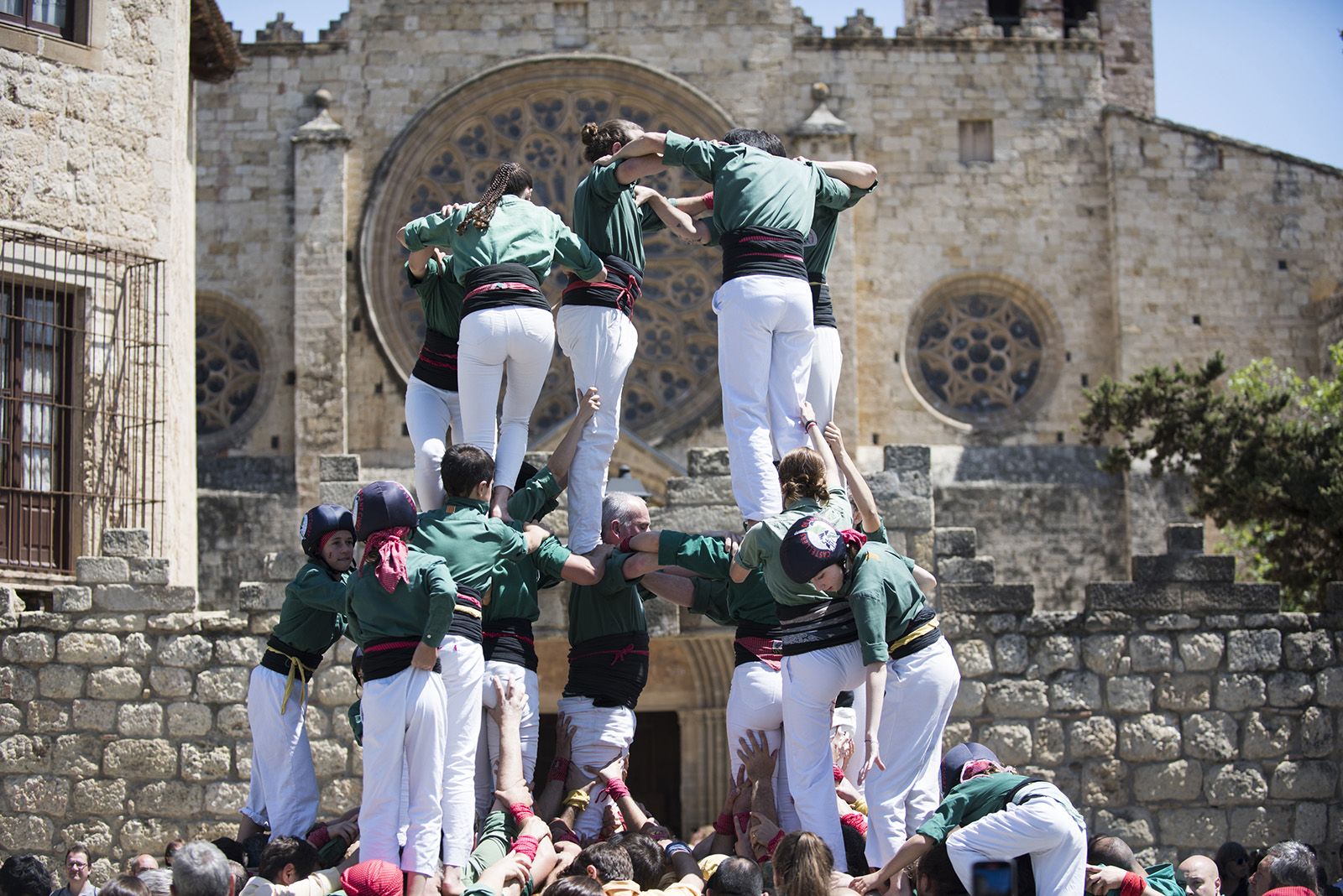 Diada de Sant Ponç dels Castellers de Sant Cugat. FOTO: Bernat Millet.