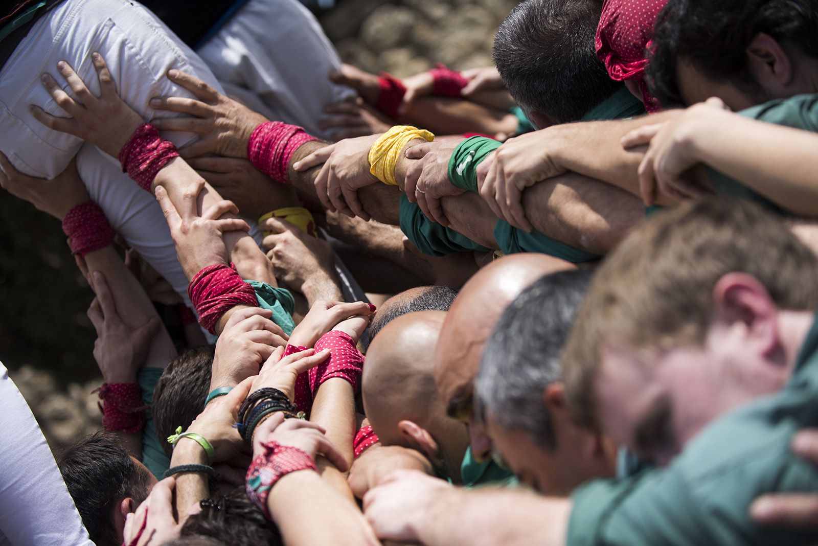 Diada de Sant Ponç dels Castellers de Sant Cugat. FOTO: Bernat Millet.