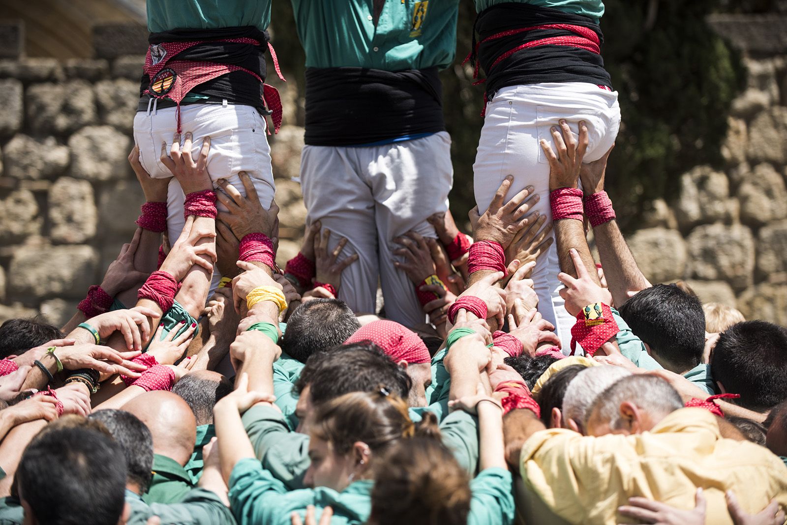 Diada de Sant Ponç dels Castellers de Sant Cugat. FOTO: Bernat Millet.
