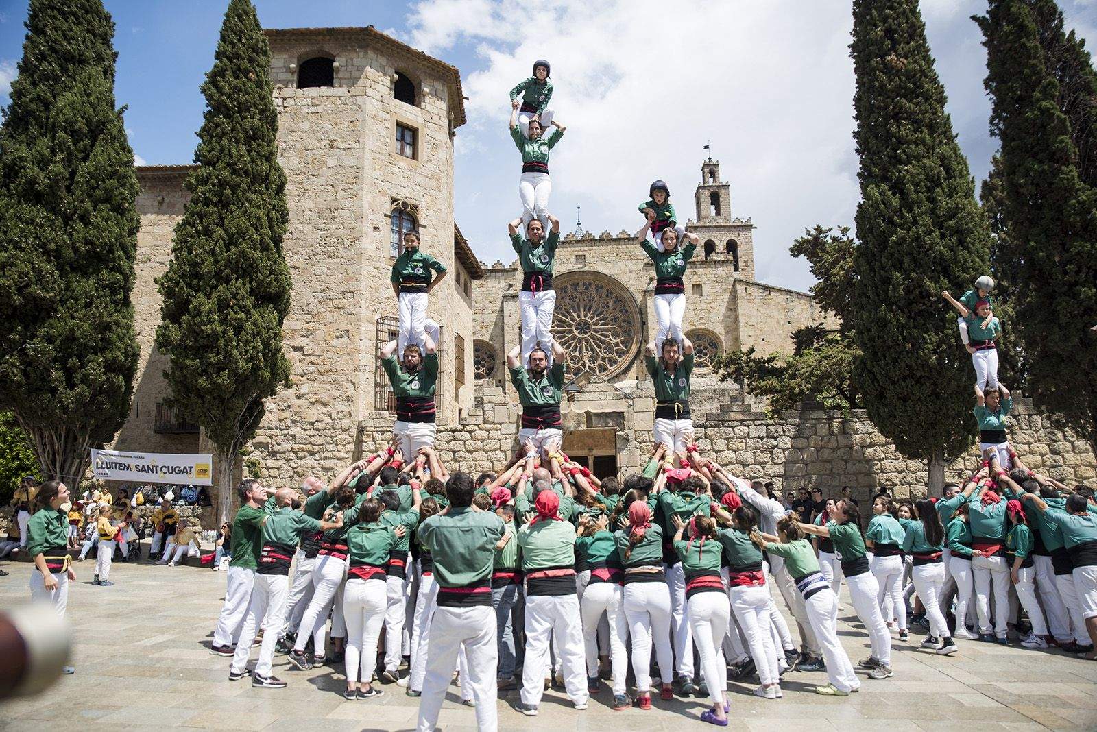 Diada de Sant Ponç dels Castellers de Sant Cugat. FOTO: Bernat Millet.
