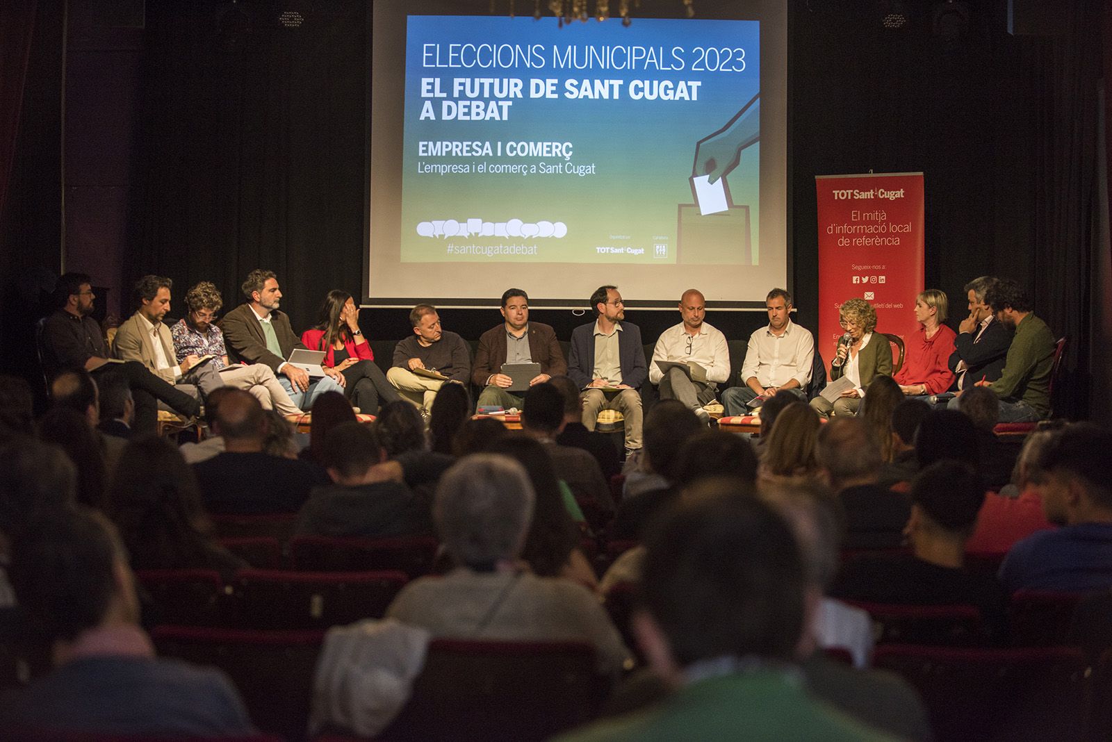 Debat electoral d'empresa i comerç  del TOT Sant Cugat. FOTO: Bernat Millet