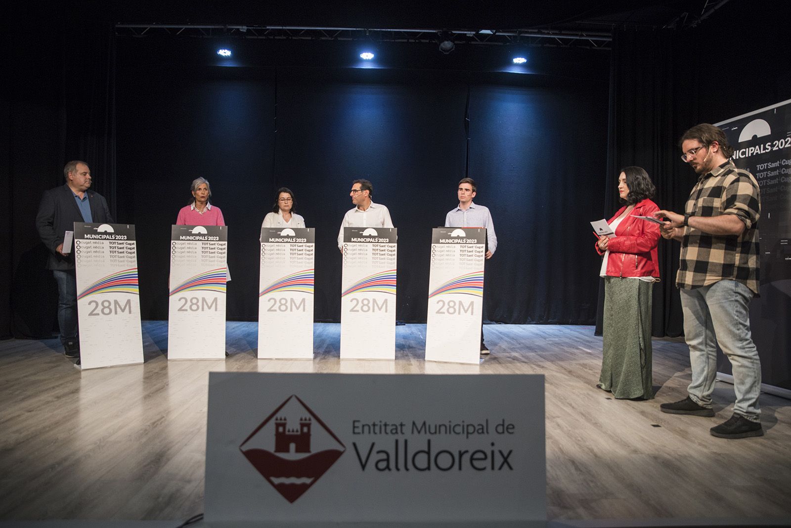 Debat de candidats de Valldoreix del TOT Sant Cugat i Cugat Mèdia. FOTO: Bernat Millet