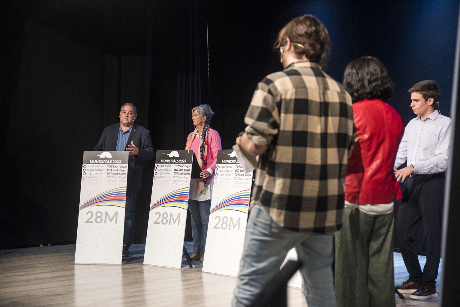 Debat de candidats de Valldoreix. FOTO: Bernat Millet.
