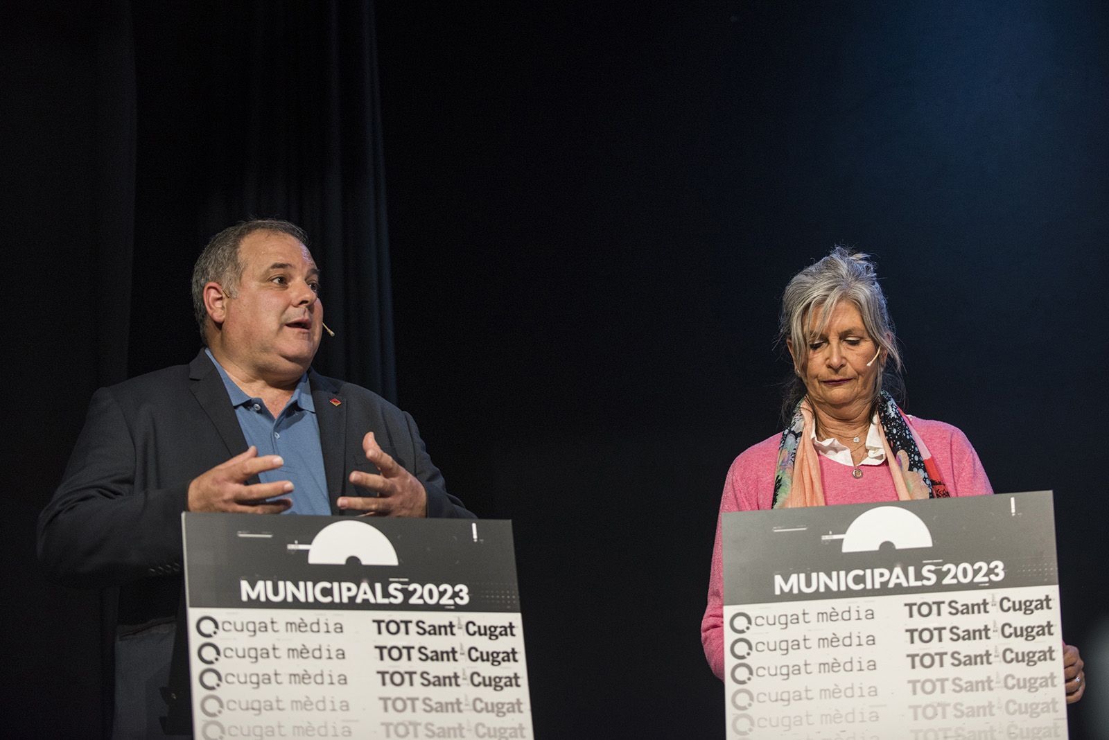 Debat de candidats de Valldoreix. FOTO: Bernat Millet.