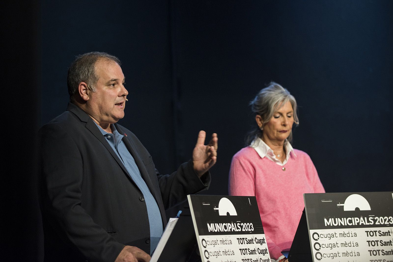 Debat de candidats de Valldoreix. FOTO: Bernat Millet.