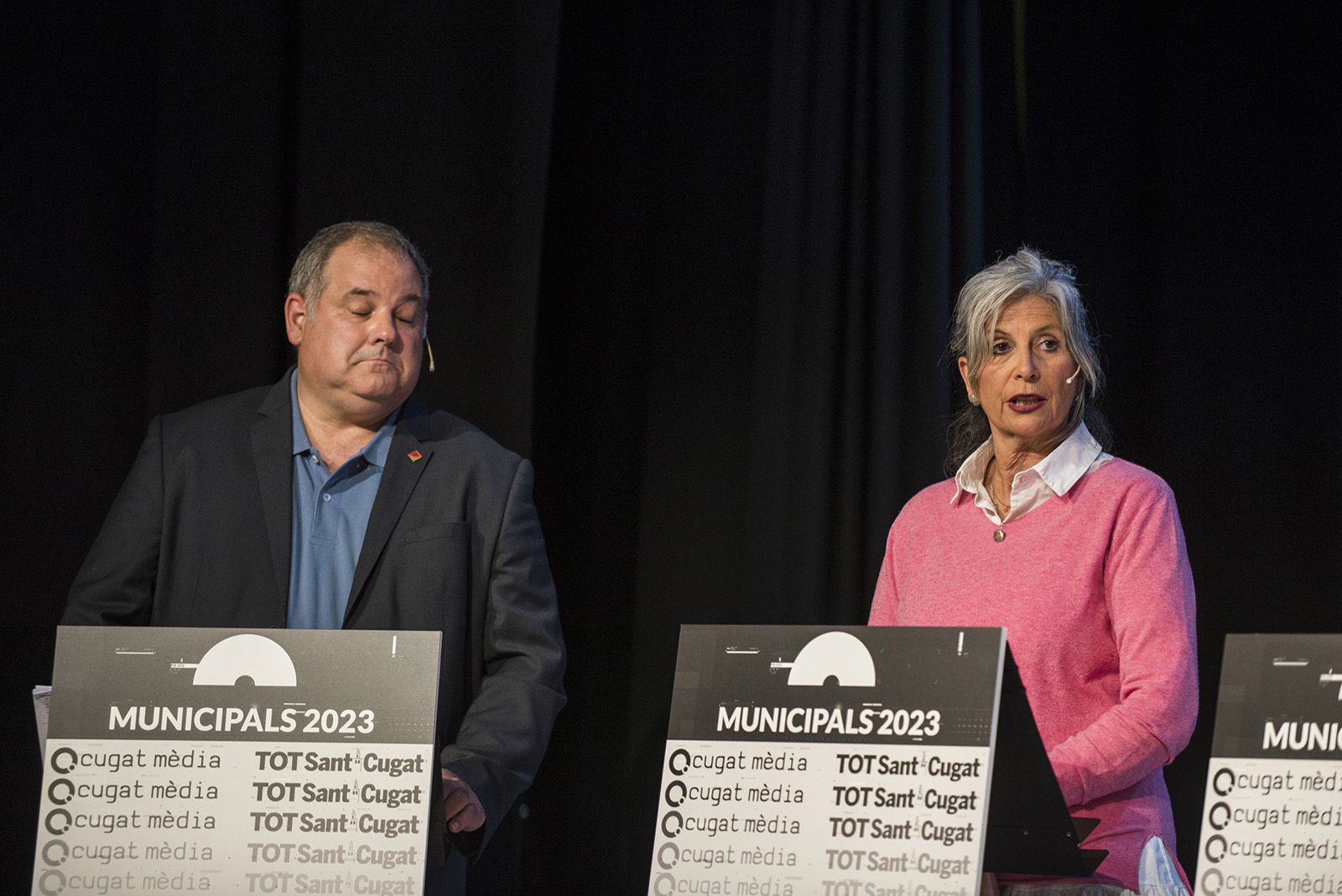 Debat de candidats de Valldoreix. FOTO: Bernat Millet.