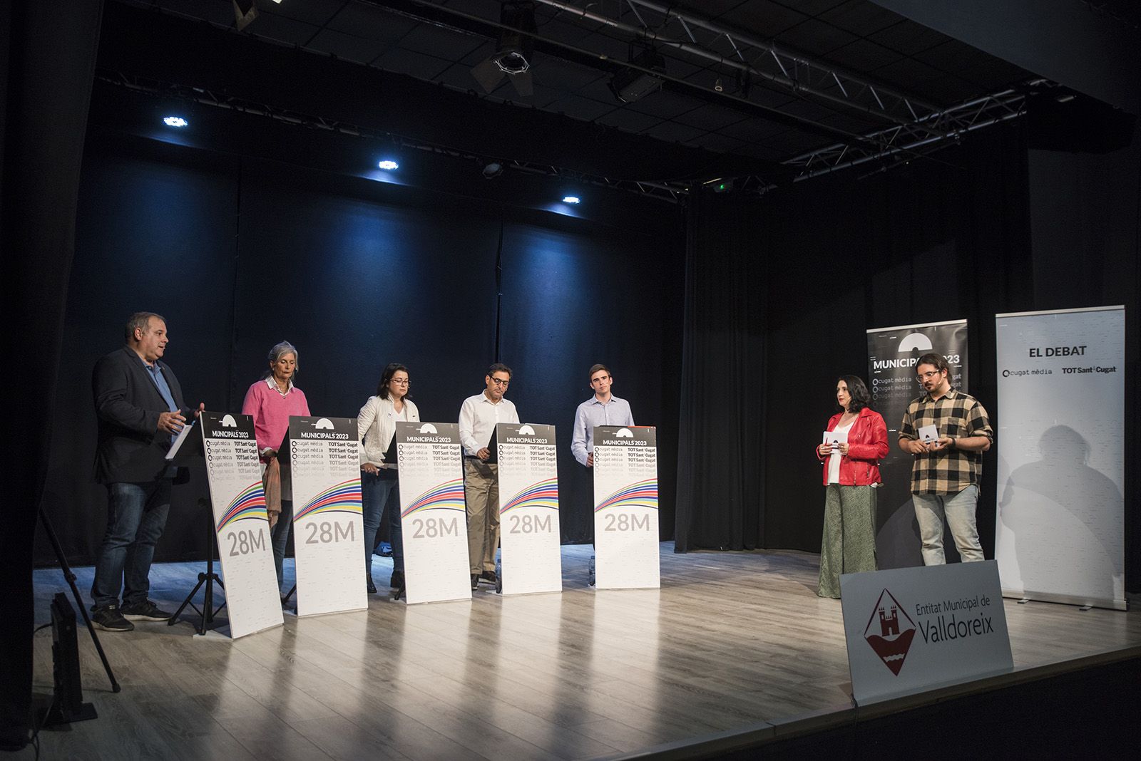 Debat de candidats de Valldoreix. FOTO: Bernat Millet.