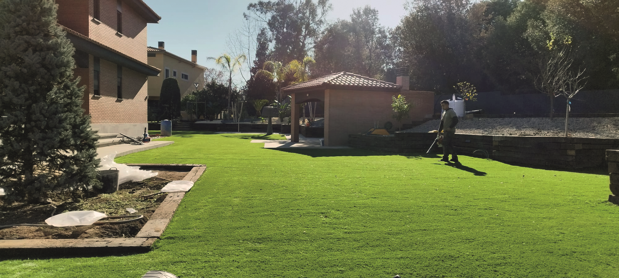 La gespa artificial de TOT Gespa ofereix un resultat excel·lent. FOTO: Cedida