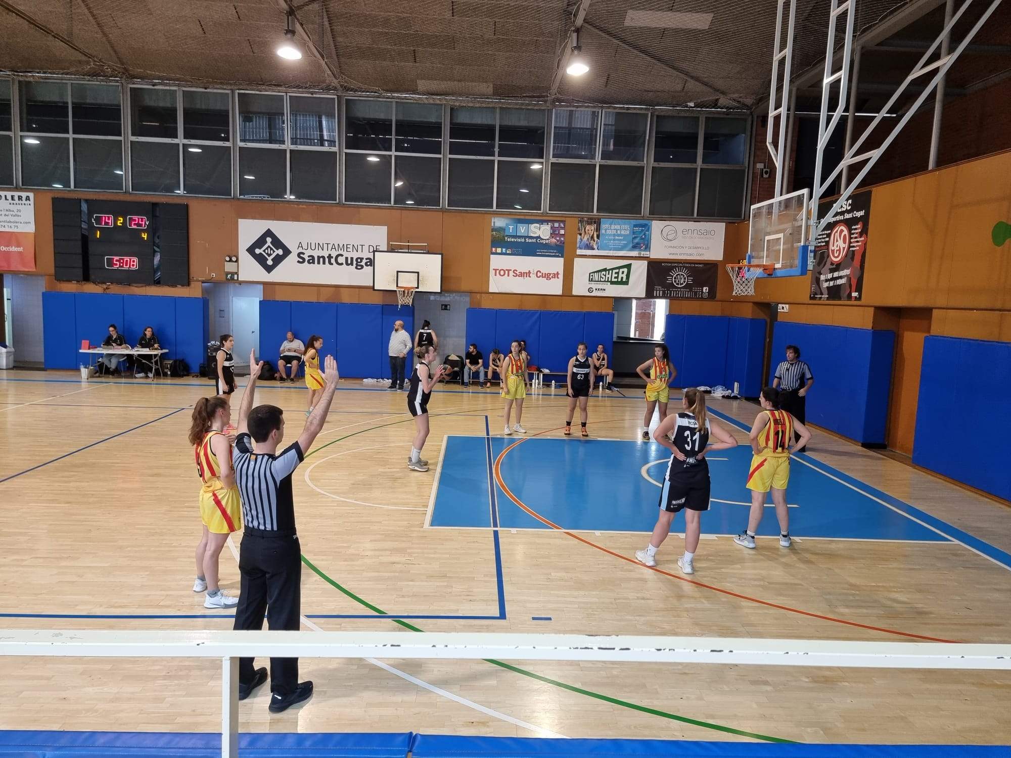 Darrer partit del Qbasket Sant Cugat a la 2a Catalana. FOTO: Cedida