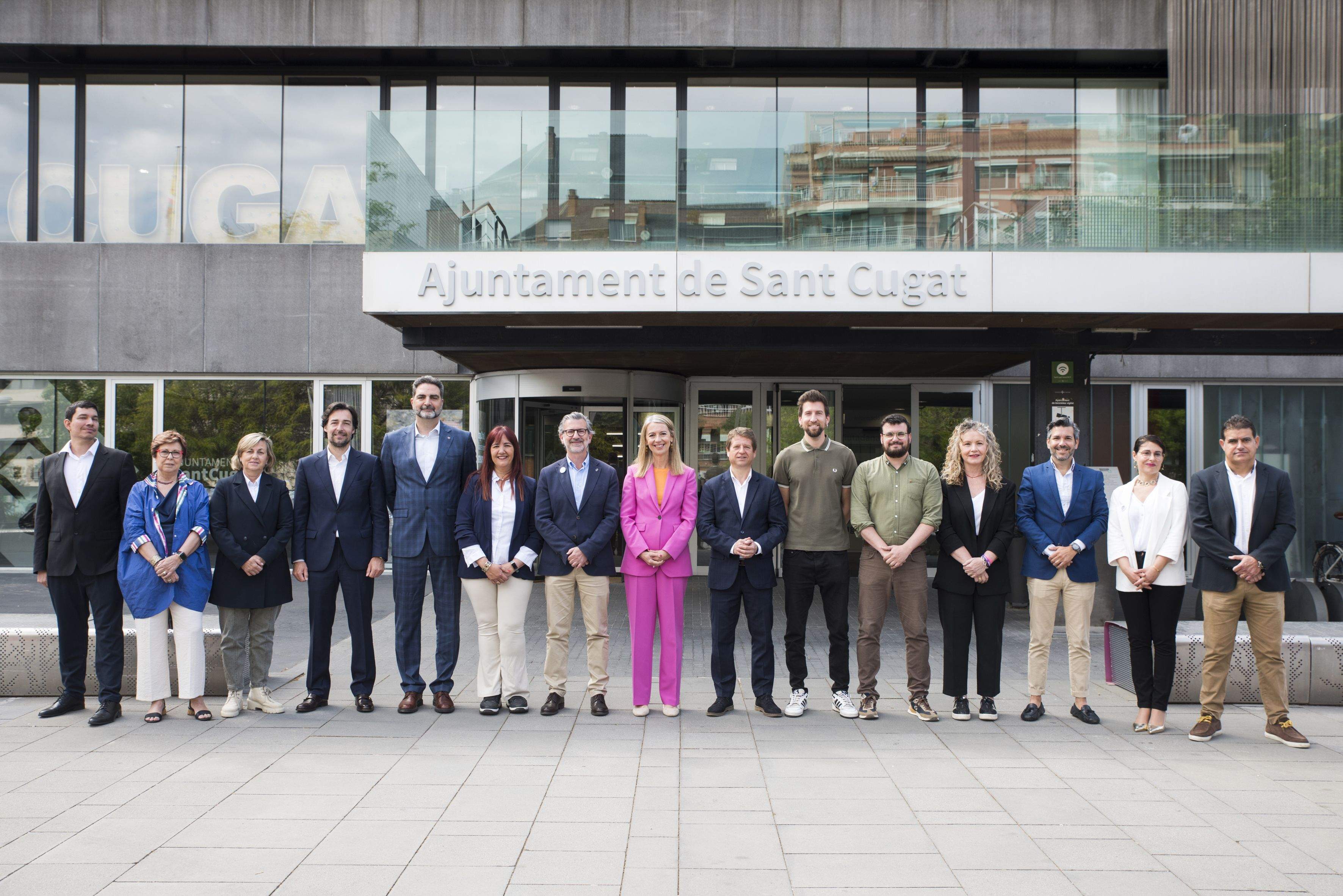15 candidats a l'alcaldia de Sant Cugat per les eleccions municipals 2023. Foto: Bernat Millet