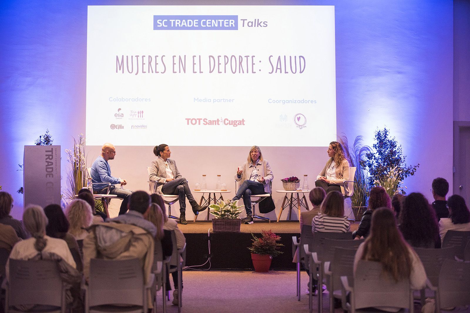 La tercera xerrada de les SC Trade Center Talks ha girat entorn Dones a l'esport: Salut  FOTO: Bernat Millet
