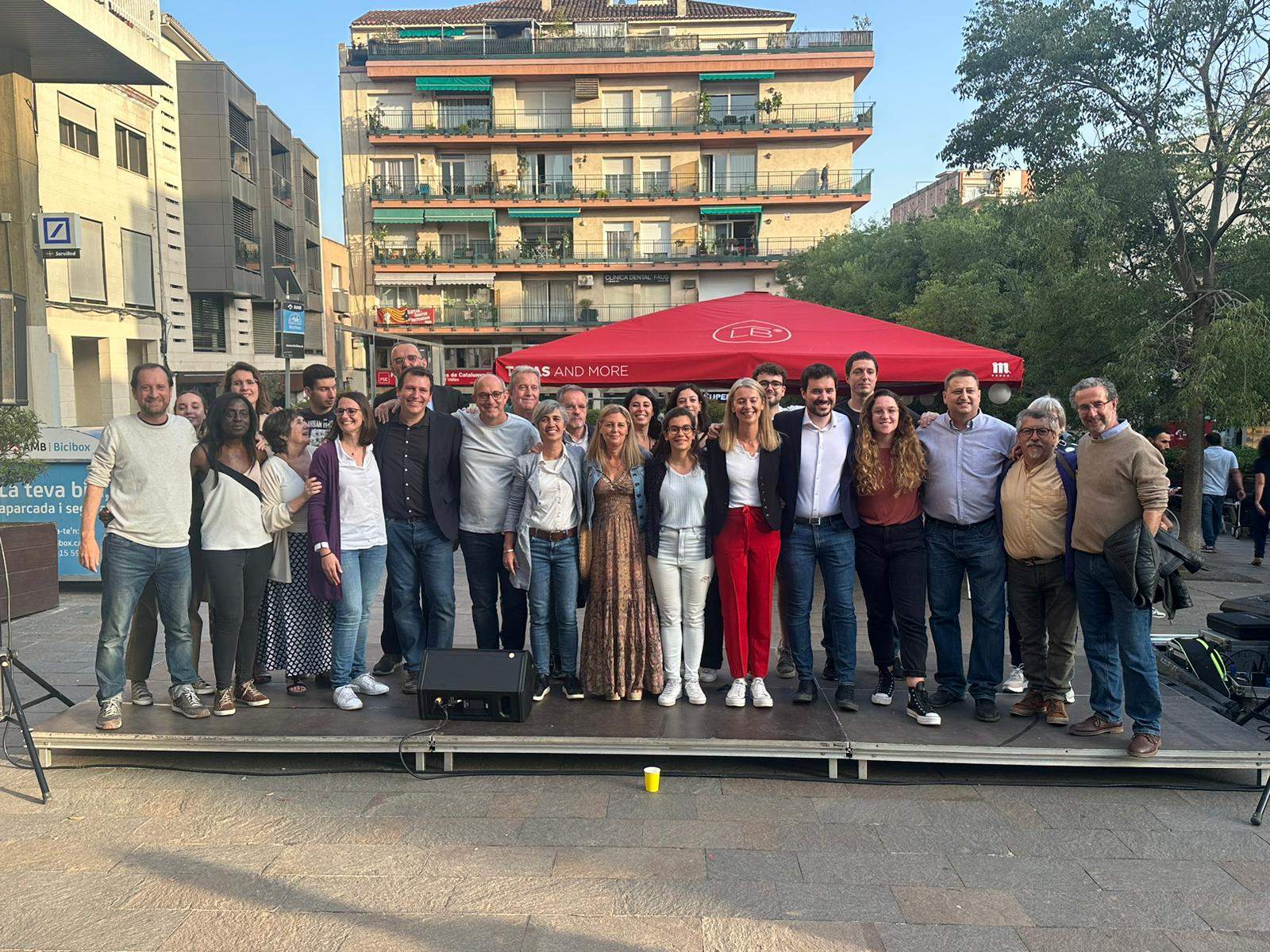 Acte final de campanya d'ERC als Quatre Cantons. FOTO: Cedida