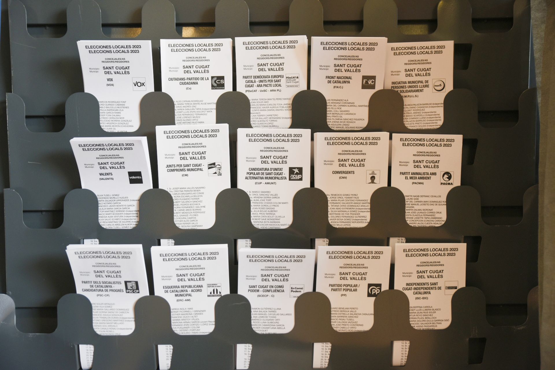 Eleccions municipals 2023 a Sant Cugat. FOTO: Bernat Millet