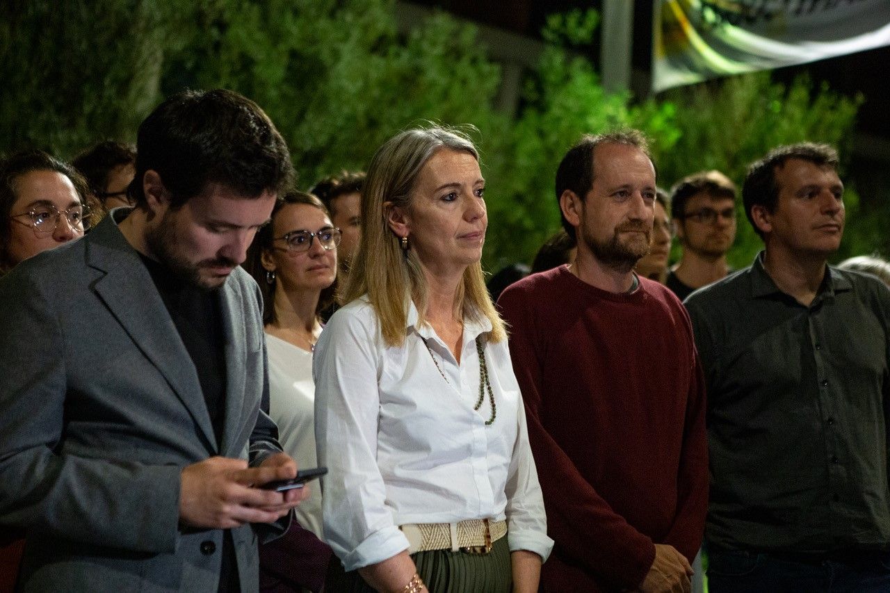 Mireia Ingla, alcaldable d'ERC Sant Cugat i exalcaldessa, en la nit electoral de les eleccions municipals. FOTO: Maria Canamasas