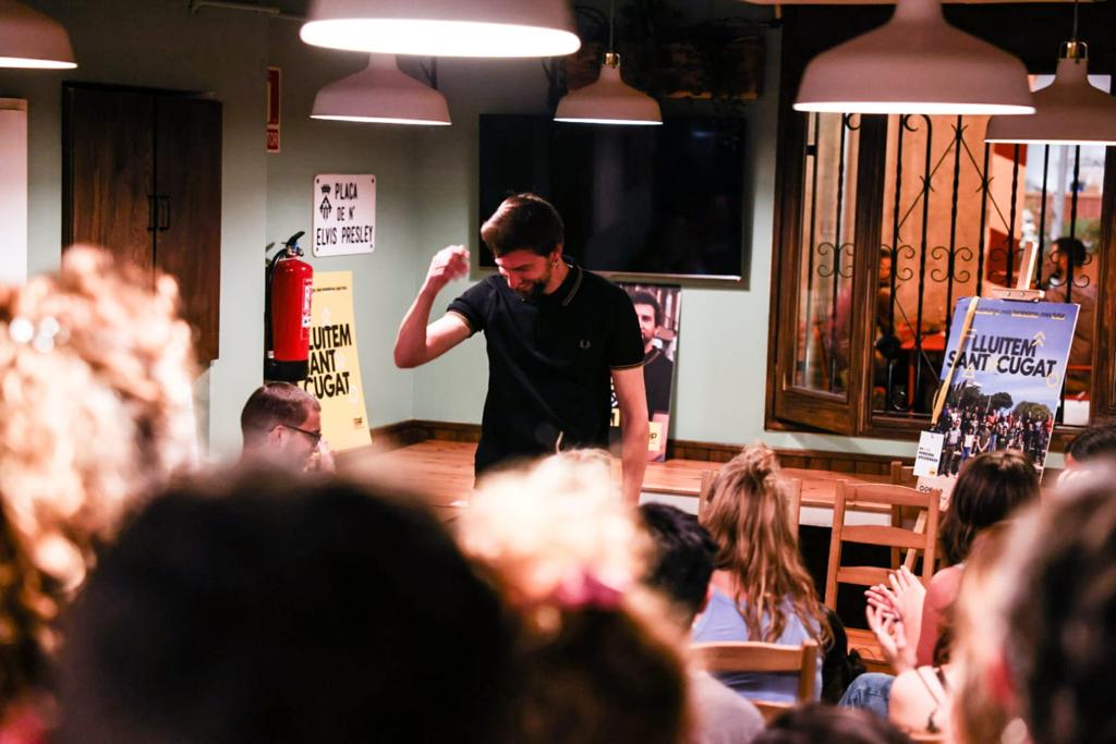 Marco Simarro, cap de llista de la CUP, a les eleccions municipals del 2023 a Sant Cugat. FOTO: CUP