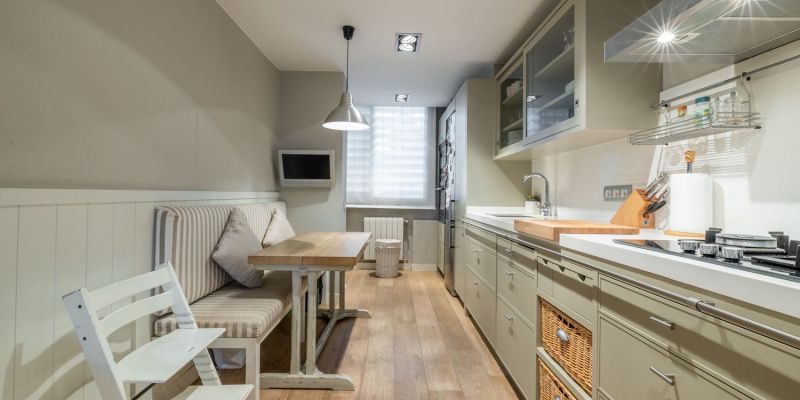 Cuina-office al pis de Sant Domènec (Sant Cugat ) de la immobiliària Vivendex. FOTO: Cedida