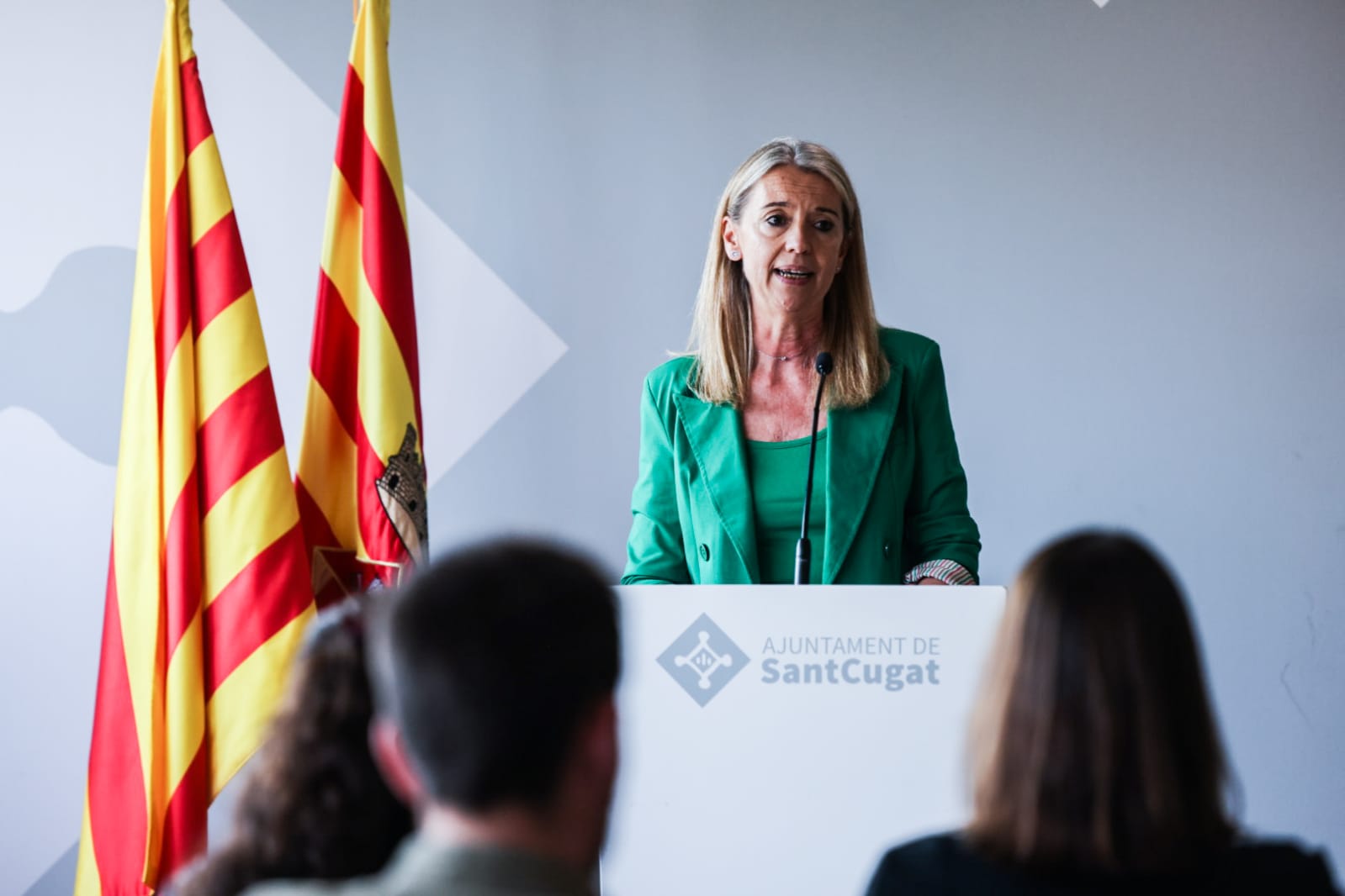 Mireia Ingla durant la compareixença. FOTO: Àgata Guinó 