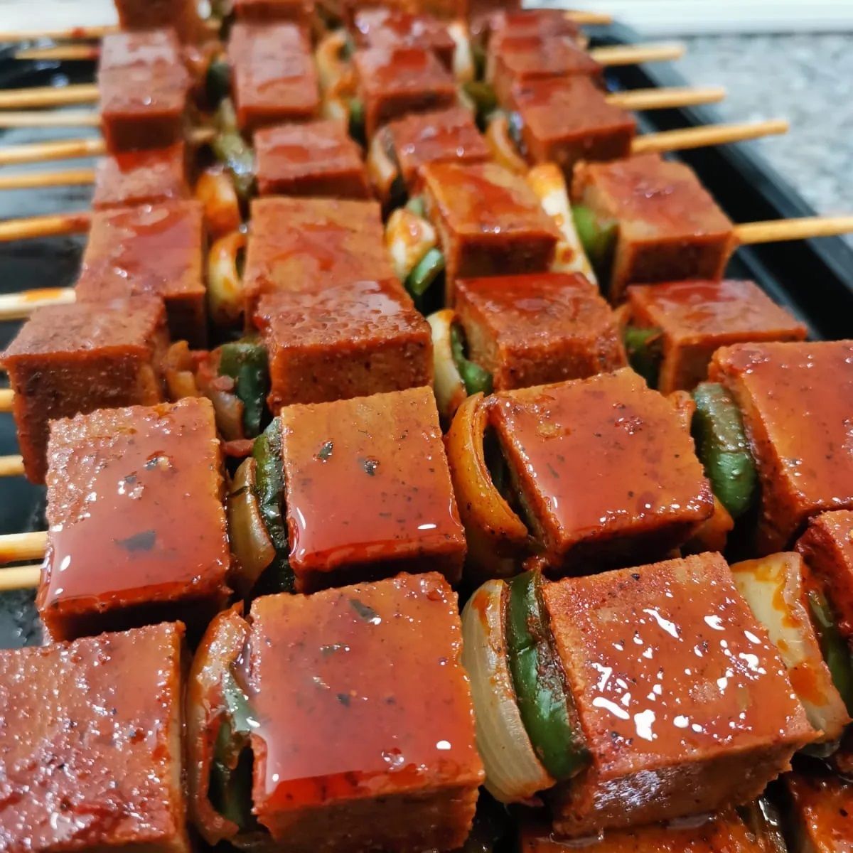 Brotxeta de seitan de la xarcuteria vegana Vegans Sant Cugat. FOTO: Cedida