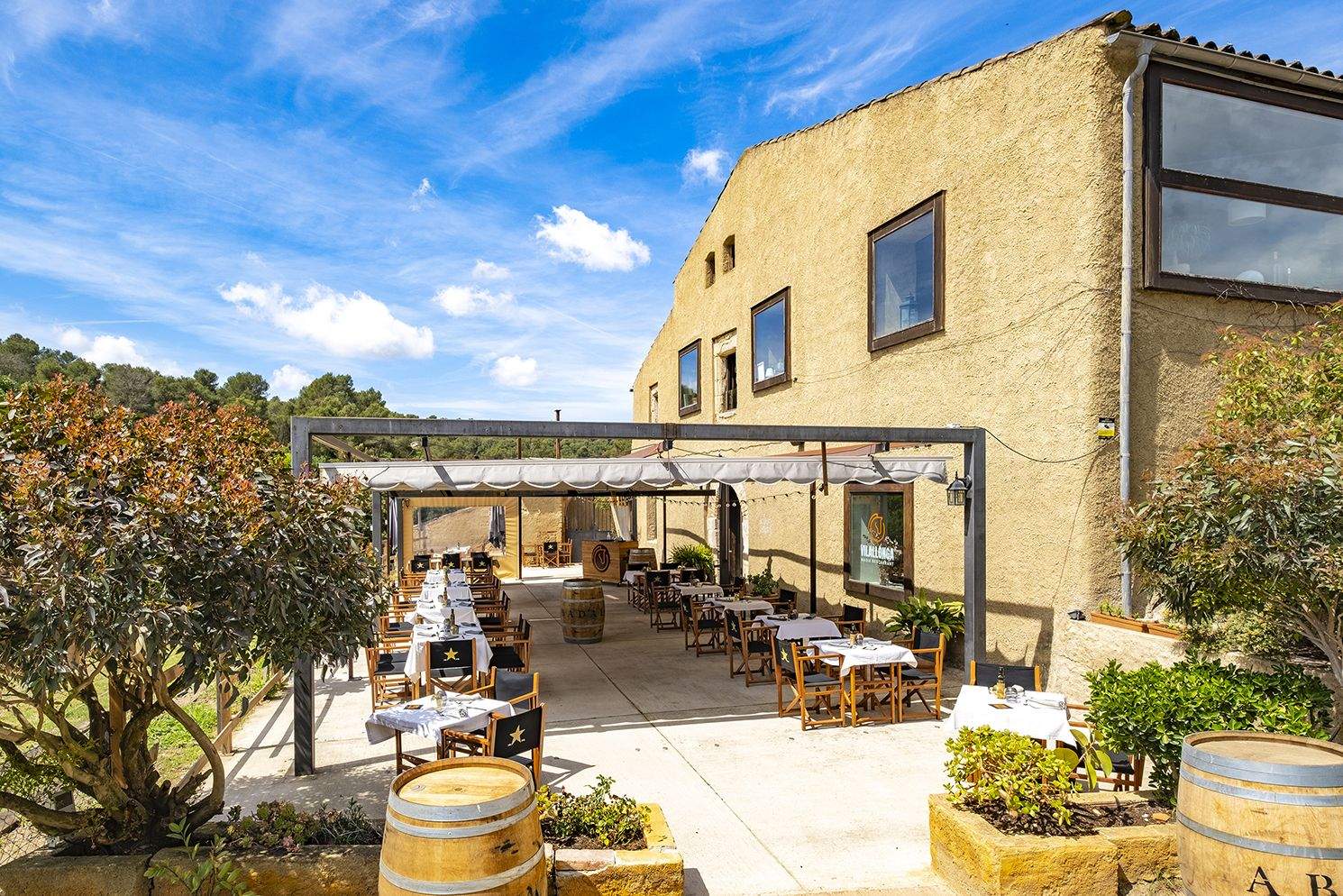 Façana de Vilallonga Masia Restaurant a Sant Cugat. FOTO: Cedida