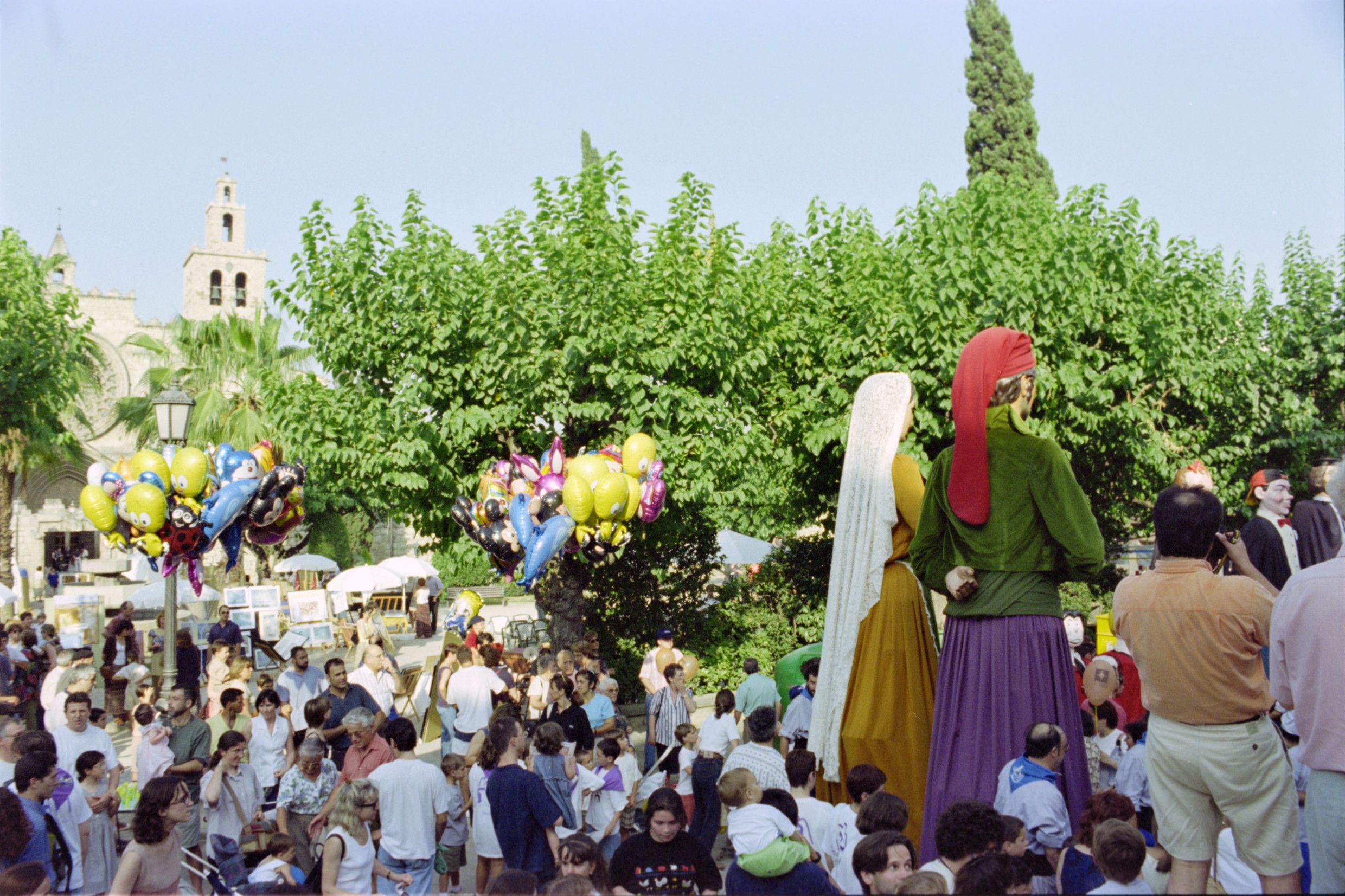 Gegants per Festa Major. Foto Arxiu