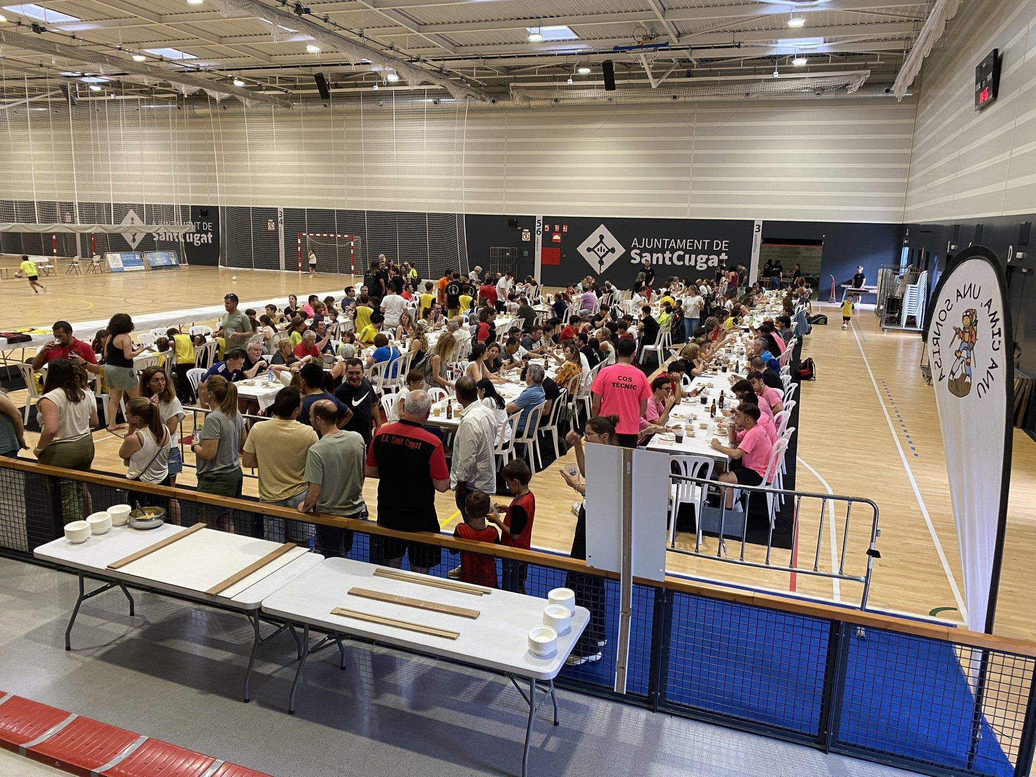 La família de l'FS Sant Cugat es van reunir en el 2n Dia del Soci. FOTO: Cedida