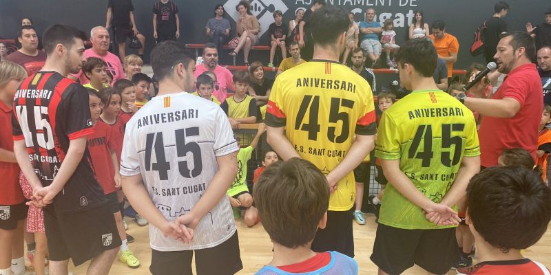 Les noves equipacions de l'FS Sant Cugat per a la nova temporada. FOTO: Cedida