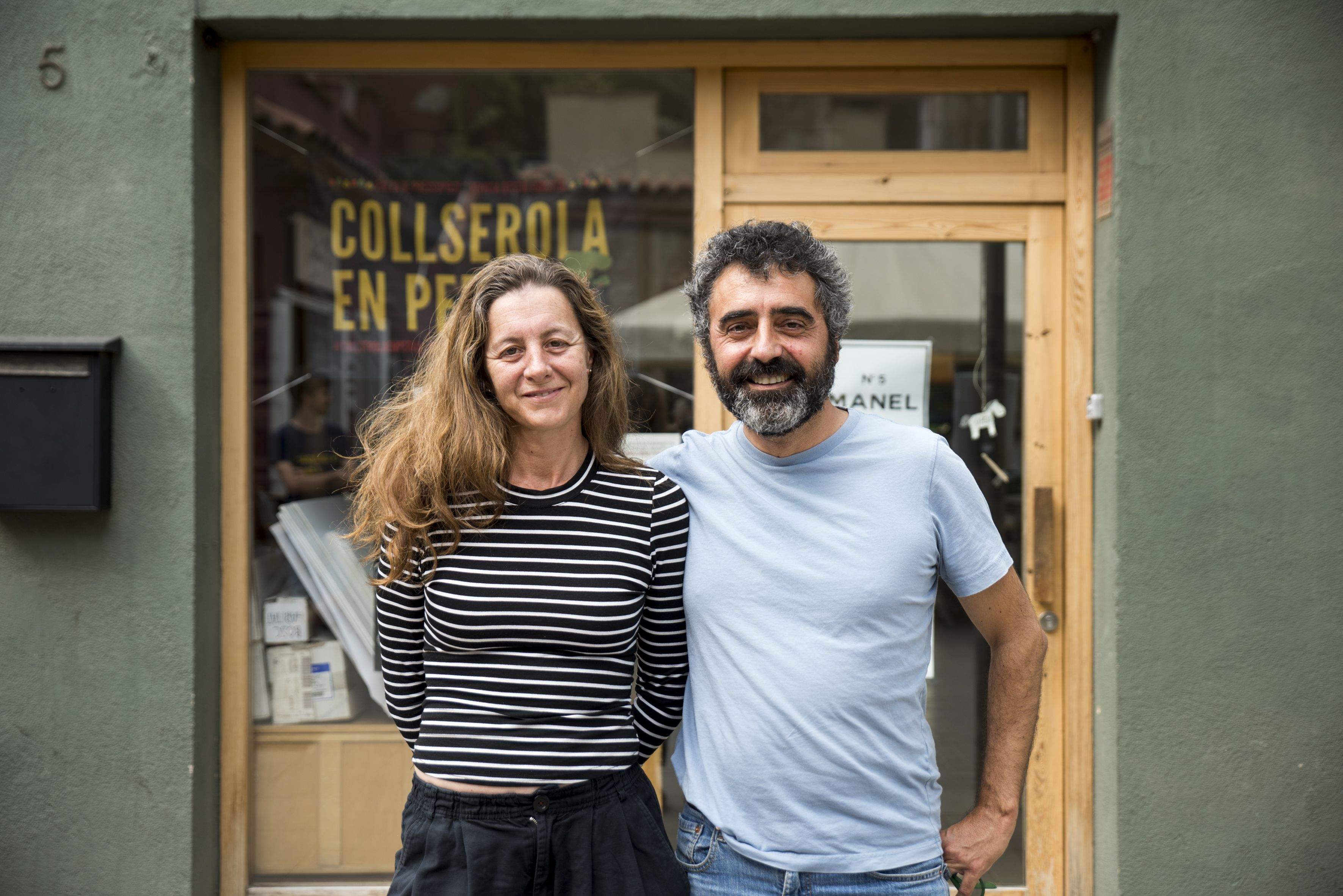 Eva Serrats i Francesc Pla, comissaris de l'exposició "Seguint el peix". FOTO: Bernat Millet