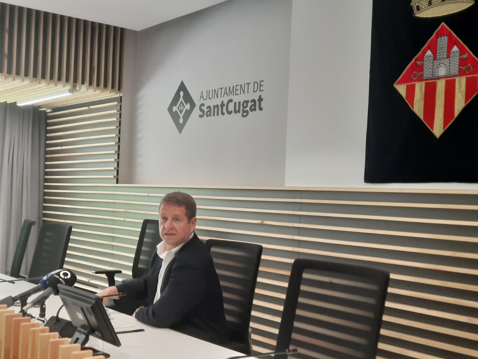 Pere Soler a la roda de premsa FOTO: B.B