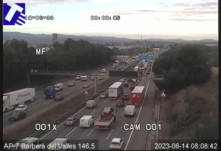 Retencions a l'AP-7 FOTO: Trànsit