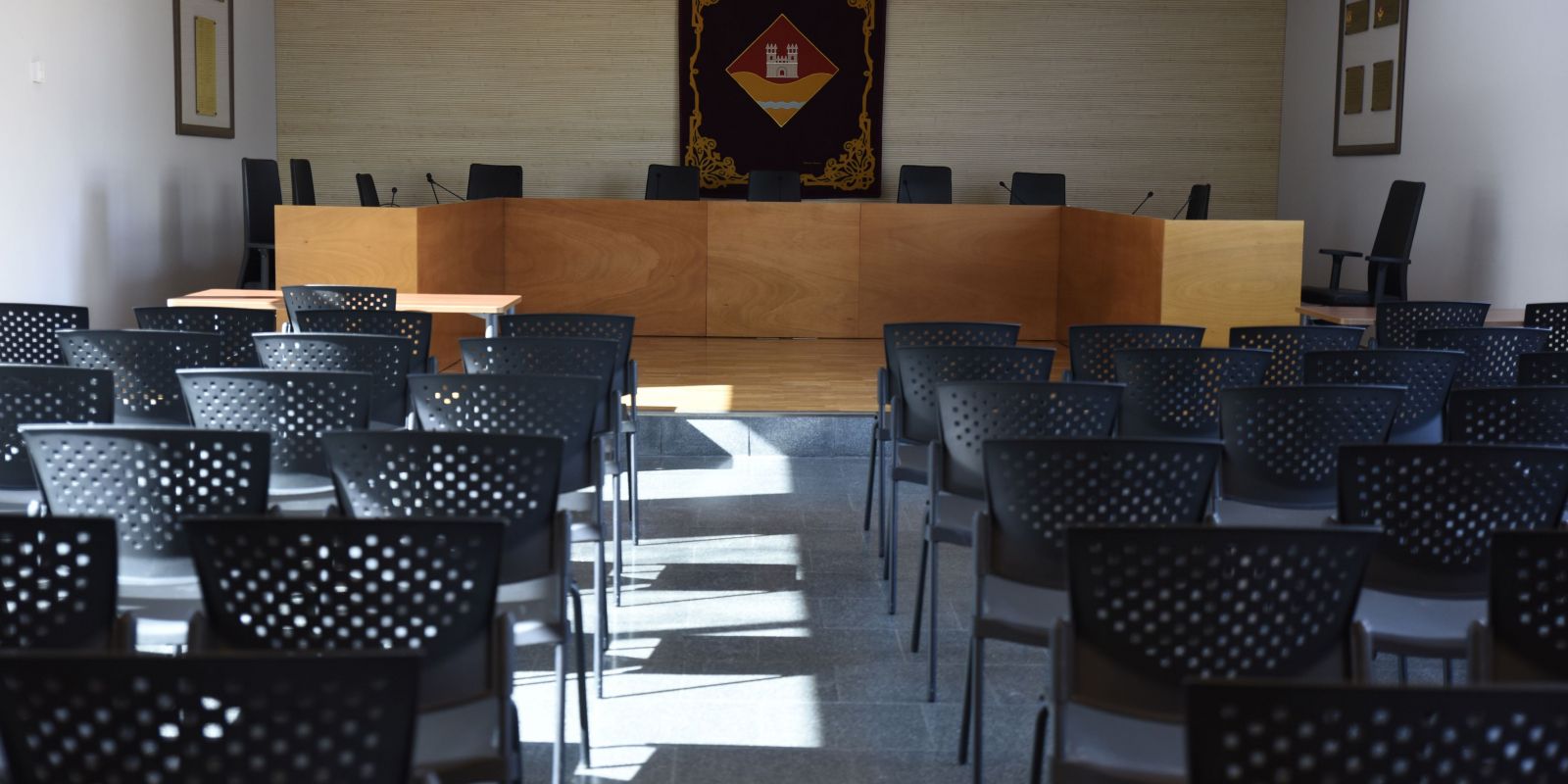 La sala de plens de l'EMD de Valldoreix FOTO: Arxiu