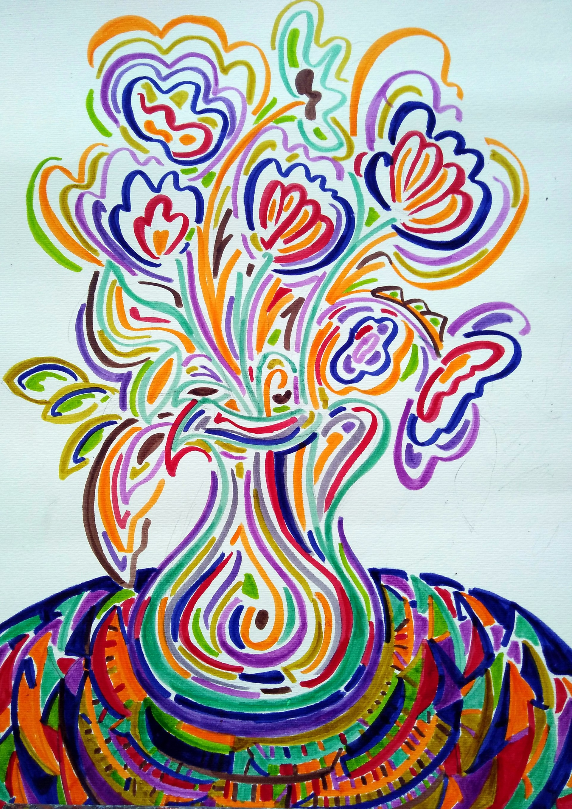 Una de les obres d'"Els altres gerros", de Glòria Corrons