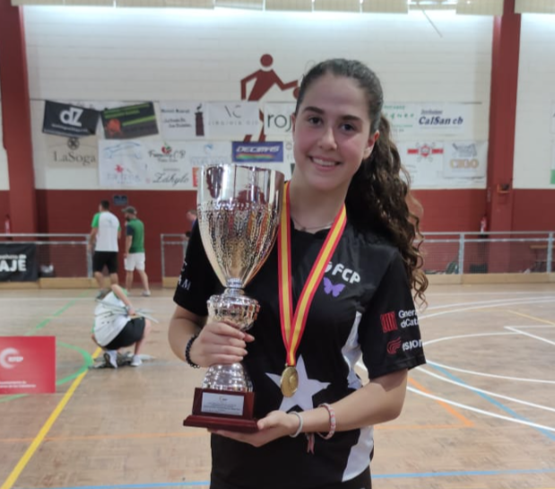 La jugadora del PHC Sant Cugat Alba Costa va ser l'única vermell-i-negra convocada amb Catalunya. FOTO: Cedida