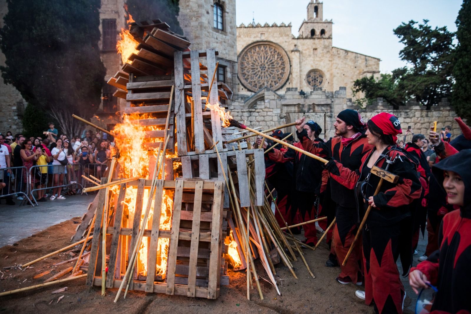 Encesa de la Flama del Canigó. Foto: Bernat Millet