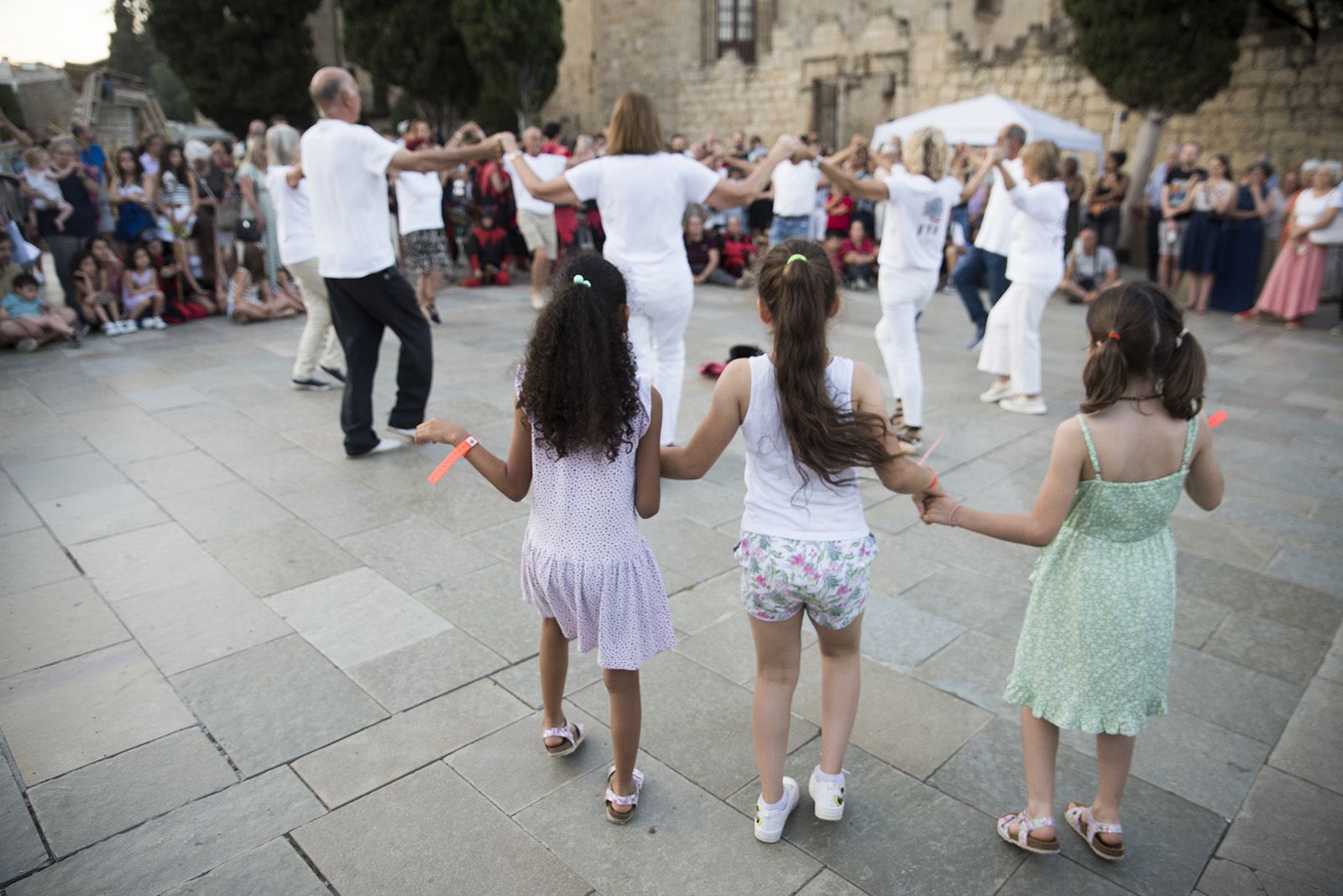L'Entitat Sardanista dona inici a la festa de Sant Joan. Actuacions de cultura popular: Bastoners, Geganters, Caparrots i Diables. FOTO: Bernat Millet.