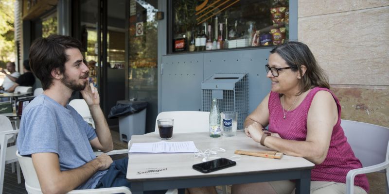 Entrevista a Leonor Gómez. FOTO: Bernat Millet