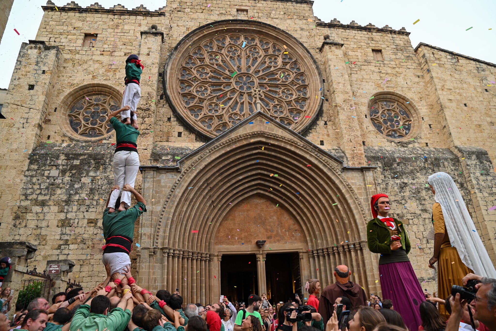 L'Esclat de Festa Major durant Sant Pere. FOTO: Albert Canalejo