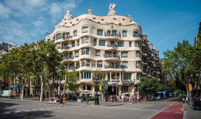 Les oficines del SC Trade Center al passeig de Gràcia s'ubiquen justa davant La Pedrera FOTO: Cedida