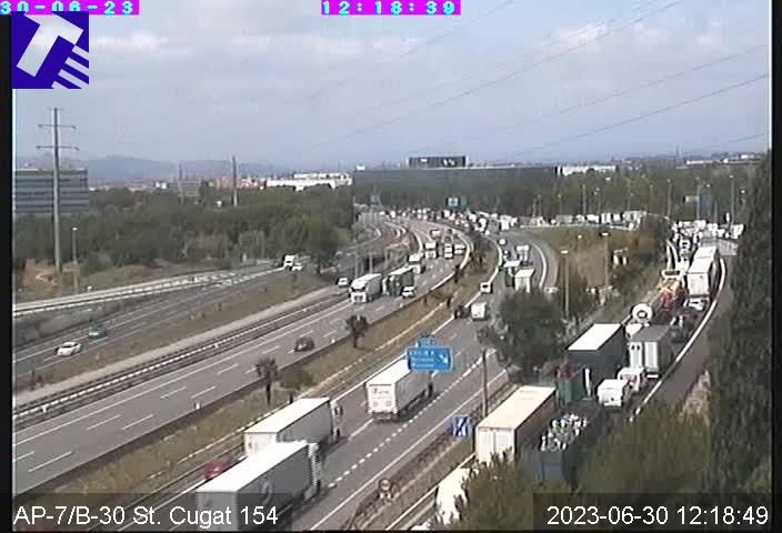 Retencions a l'AP-7 FOTO: Trànsit