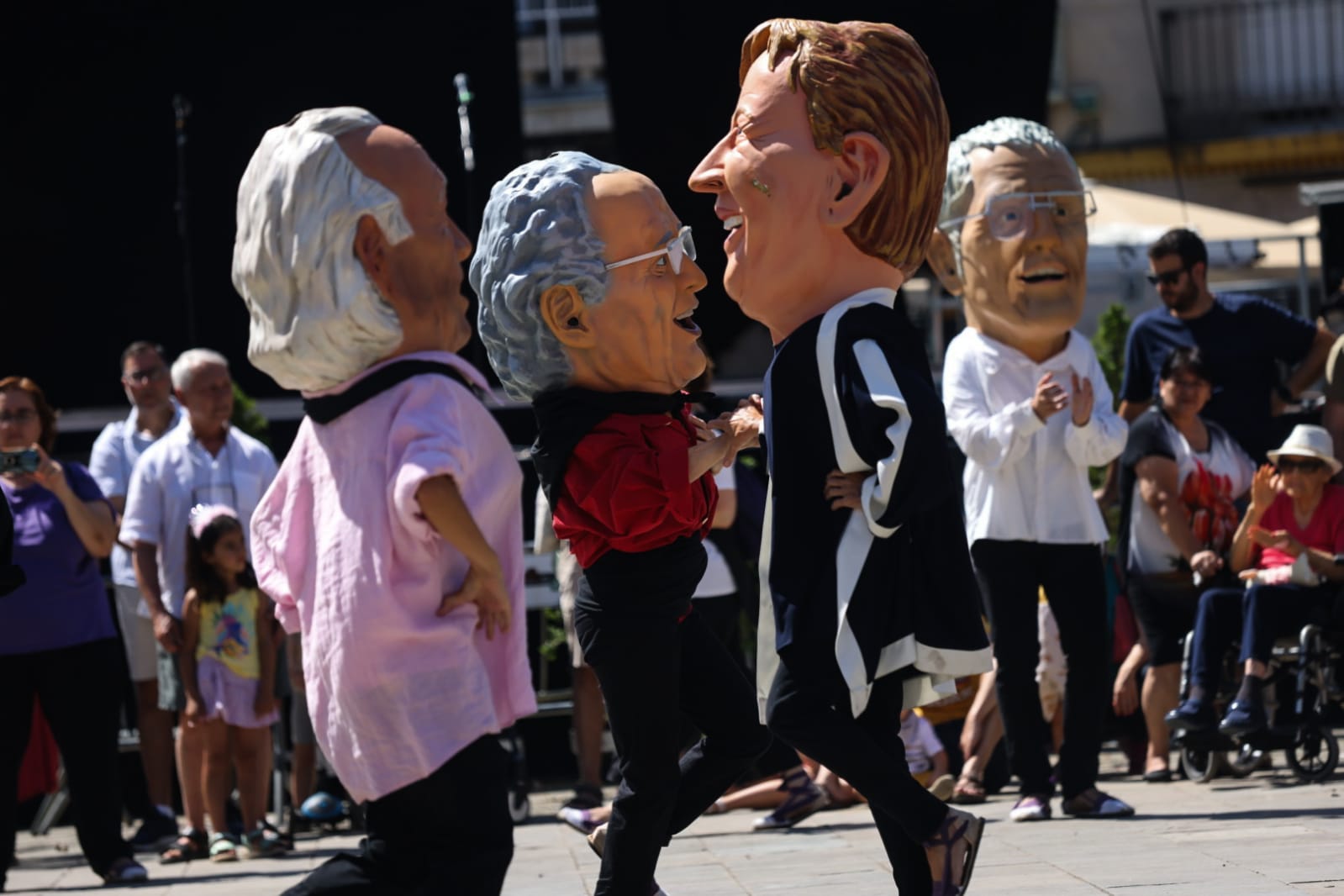 Ball dels caparrots de Sant Cugat a la Festa Major de Sant Cugat 2023. FOTO: Raquel Pérez
