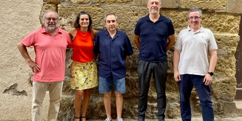 Garcia, Fernández, Robert, Sada i Plancheria, d'esquerra a dreta, seran els nous membres de la junta directiva de la Coordinadora d'Entitats Esportives de Sant Cugat. FOTO: Cedida