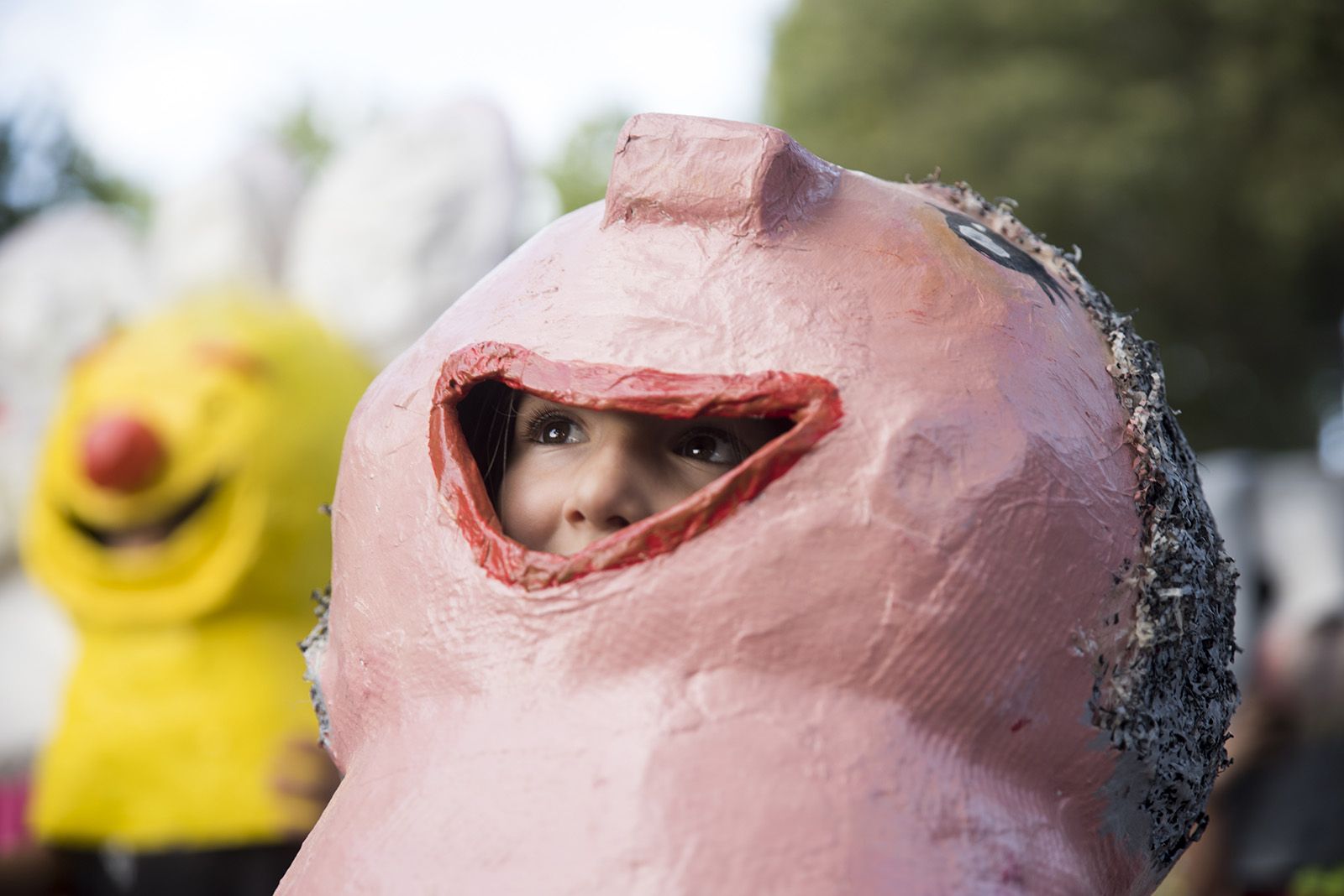 Cercavila de capgrossos i gegants de Festa Major de Mira-Sol. FOTO: Bernat Millet.