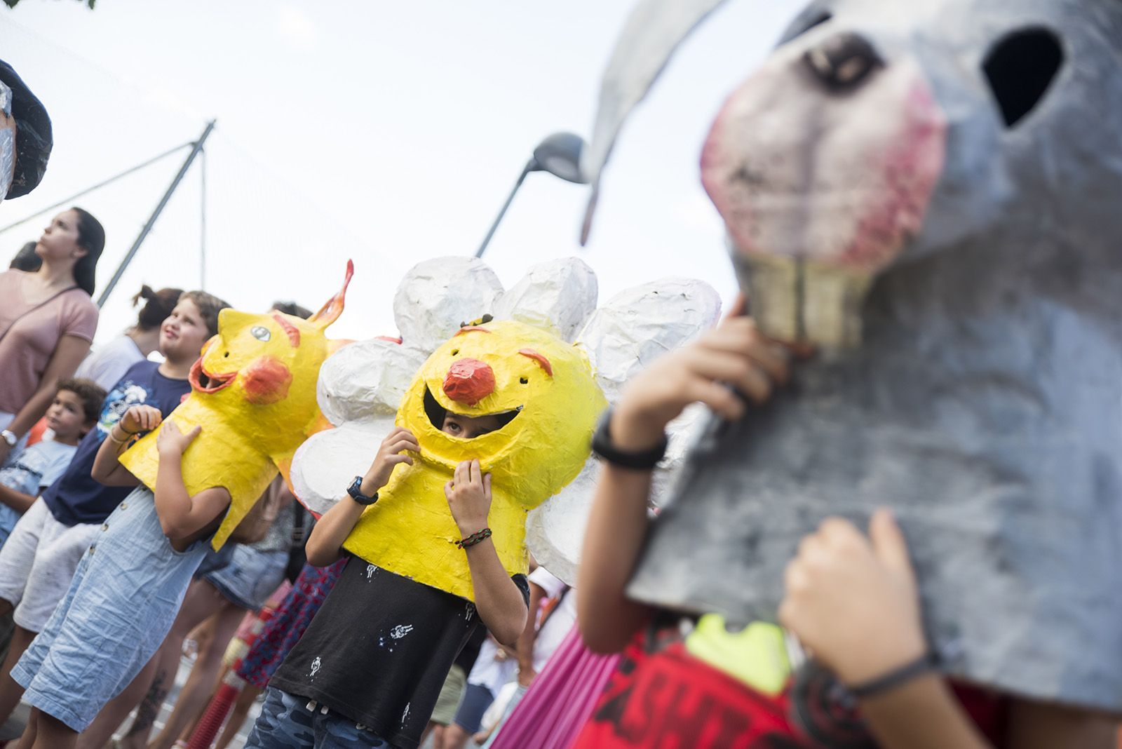 Cercavila de capgrossos i gegants de Festa Major de Mira-Sol. FOTO: Bernat Millet.