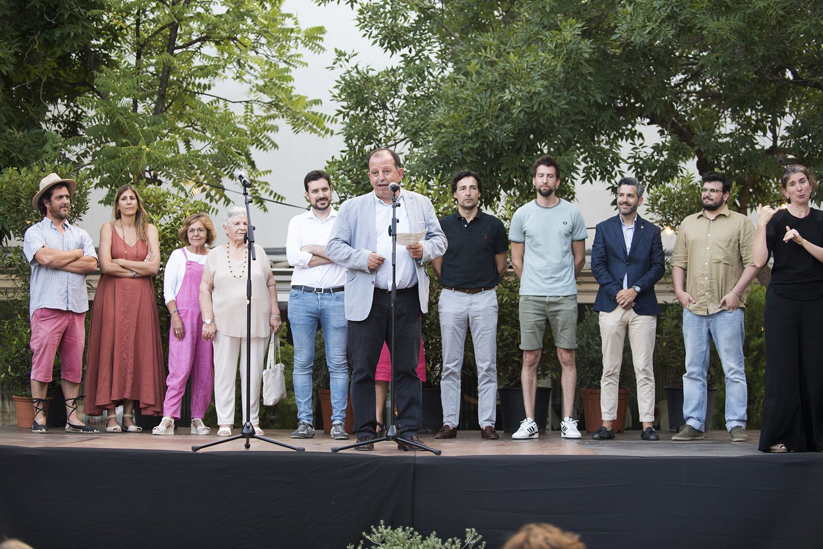 Pregó a càrrec del Mercat de Pagès de Mira-sol. FOTO: Bernat Millet.