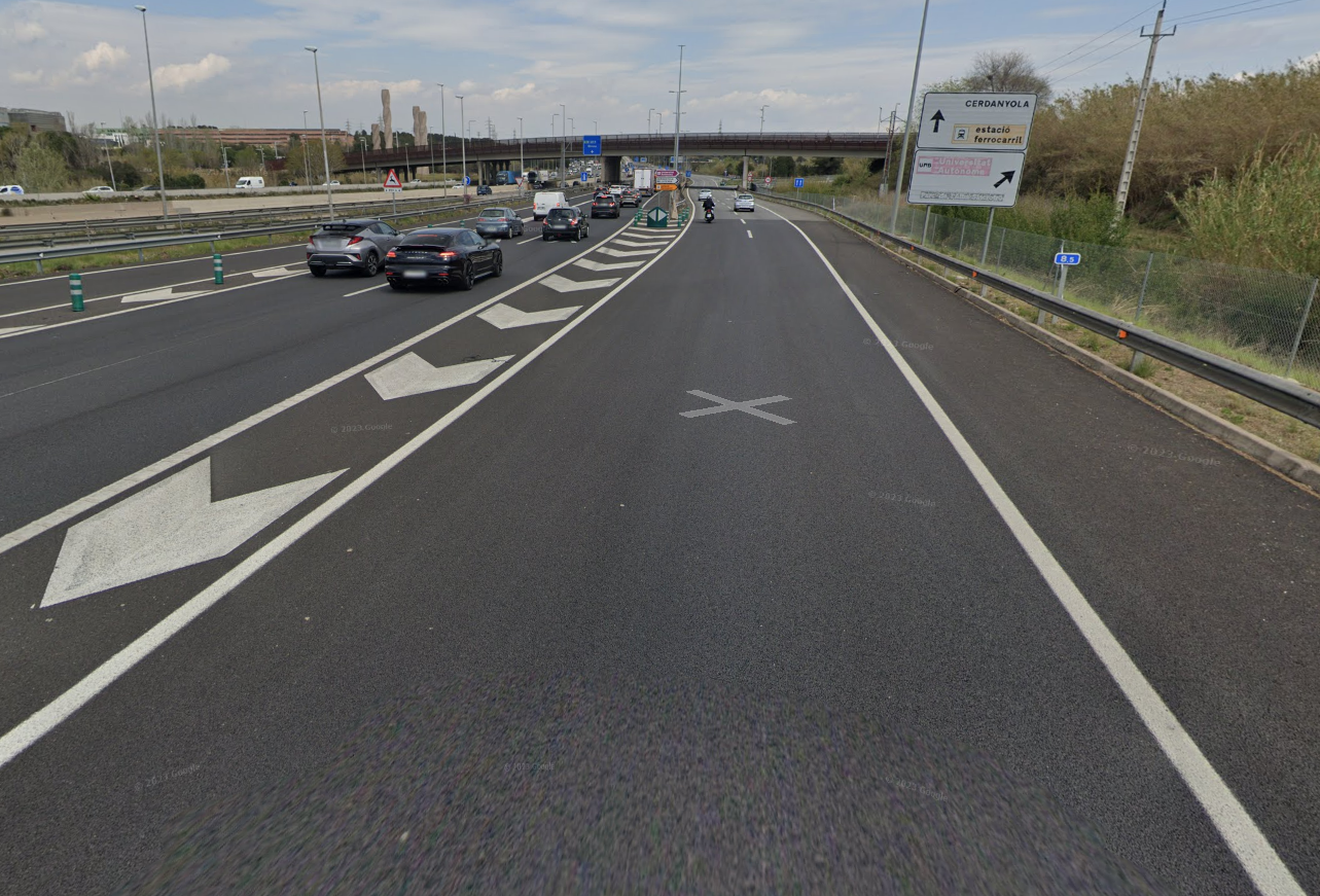 L'accident s'ha produït al punt quilomètric 8,5 FOTO: Google Maps