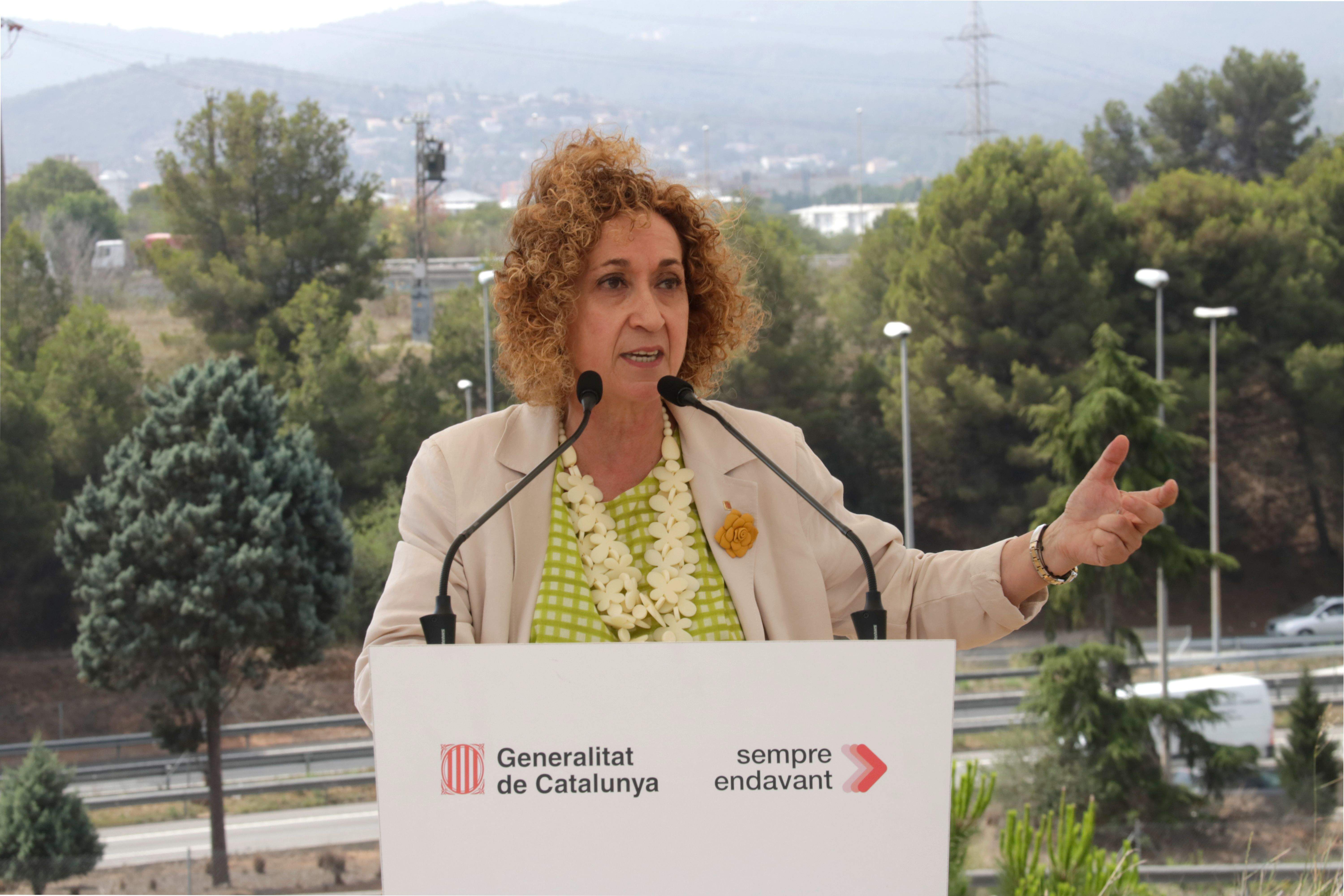 La consellera de Territori, Ester Capella, ha explicat les millores en la connectivitat de l'AP-2 i l'AP-7. FOTO: ACN