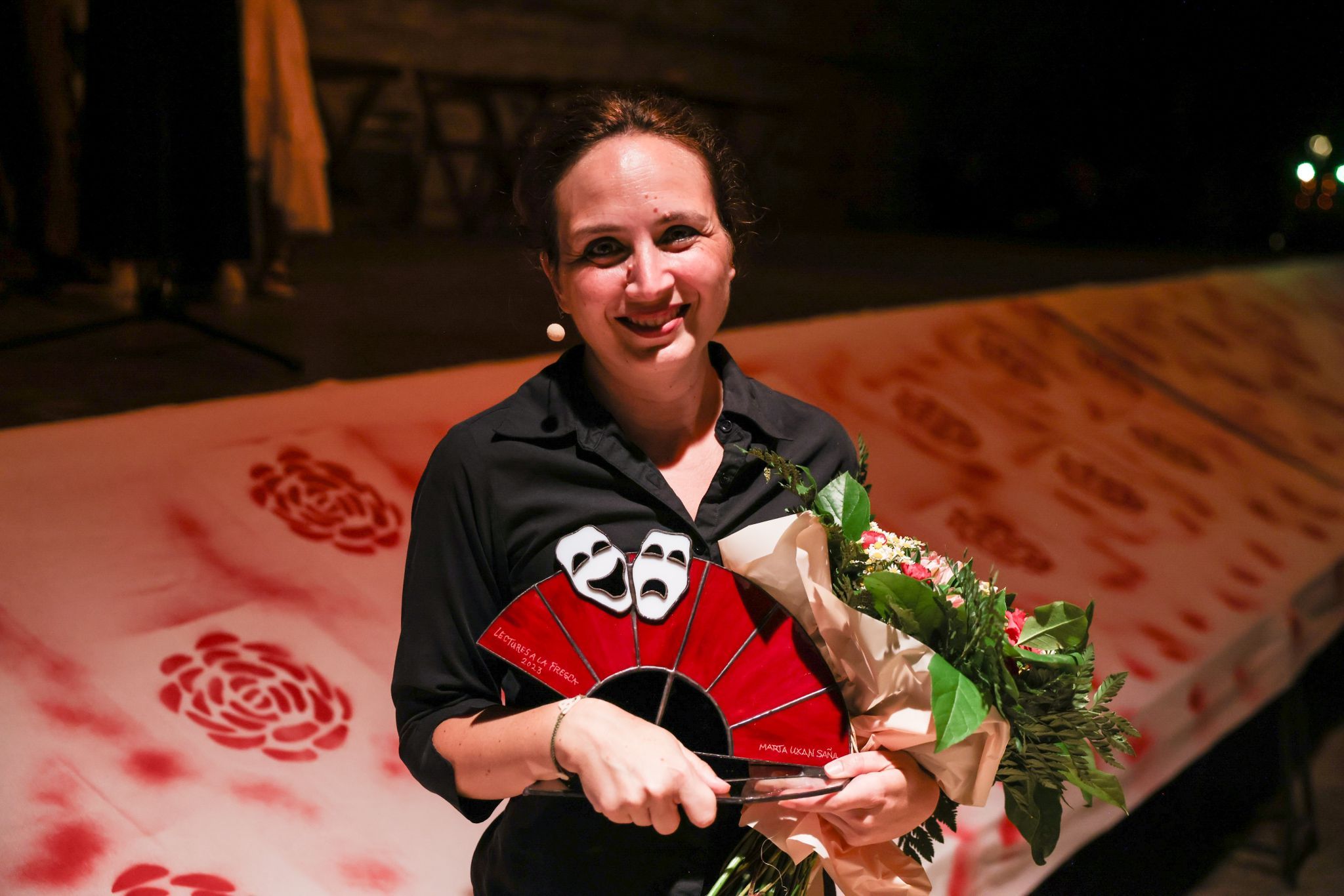 L'actiu Marta Uxan, habitual de les Lectures a la Fresca FOTO: Lali Puig