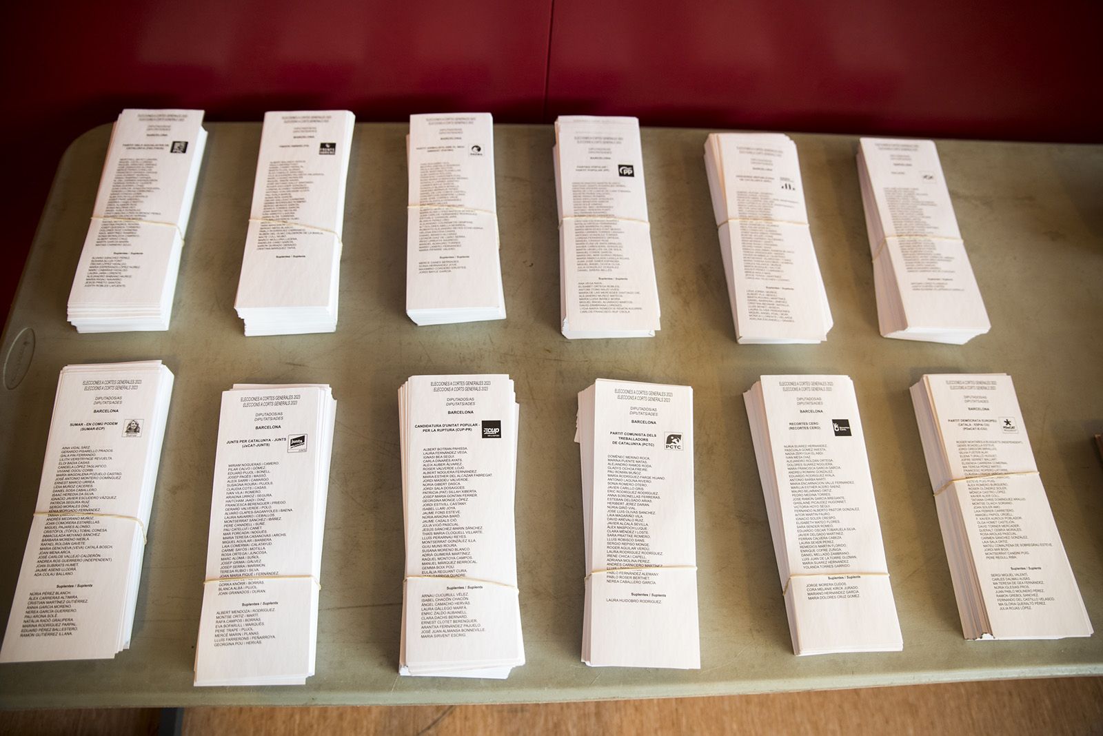 Eleccions al Congrés i al Senat Español. FOTO: Bernat Millet.