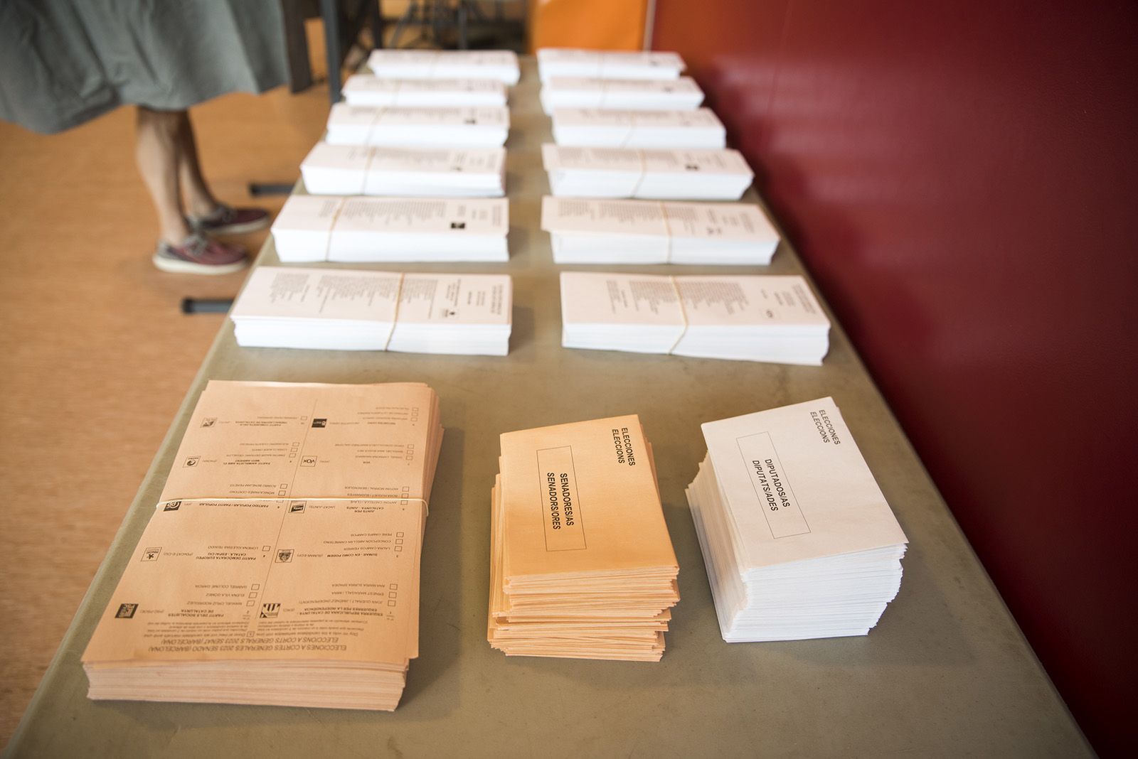Eleccions al Congrés i al Senat Español. FOTO: Bernat Millet.